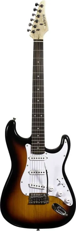 Bezpieczna płatność Arrow ST 111 Amburst Rosewood/white - gitara elektryczna