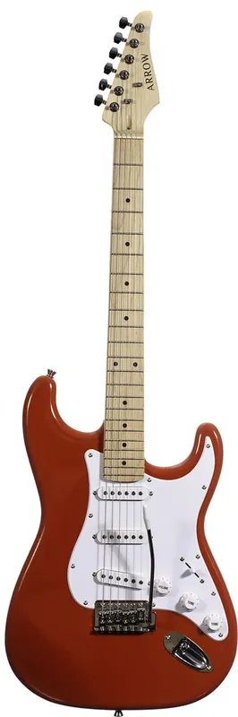 Łatwy zwrot Arrow ST 111 Diamond Red Maple/white - gitara elektryczna