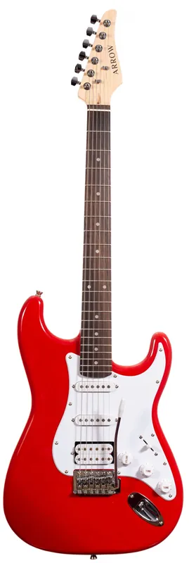 Hit cenowy Arrow ST 211 Diamond Red Rosewood/white - gitara elektryczna