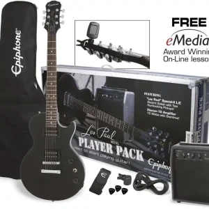 Epiphone Les Paul Special II Player Pack Ebony EB - gitara elektryczna Promocja