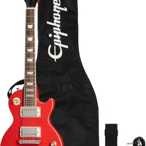 Sprawdź teraz Epiphone Power Players Les Paul Lava Red - zestaw gitarowy