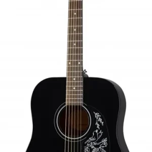 Dostępne od ręki Epiphone Starling Square Shoulder Ebony - gitara akustyczna